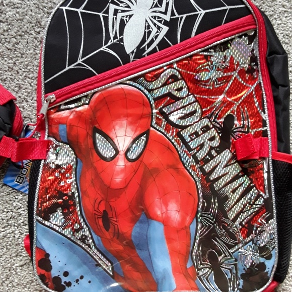 Spiderman Handbags - Backpack and lunch kit boys Spider-Man New